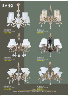 CATALOGUE ĐÈN SANO 2026-2027 ( Chiếc khấu từ 55%-58%)