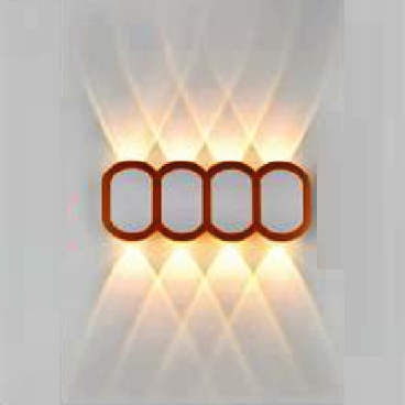 AN - VL - 8220/8WH: Đèn gắn tường ngoài trời - KT: L210mm x H80mm - Đèn LED 8W ánh sáng vàng