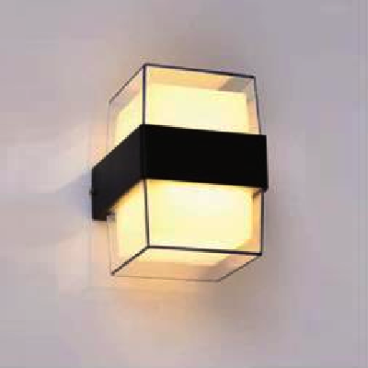 AN - VL - 222/2:  Đèn gắn tường ngoài trời - KT: L95mm x W104mm x H134mm - Đèn LED 10W ánh sáng vàng