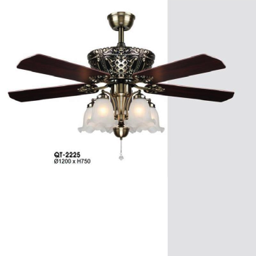 QT - 2225: Quạt trần đèn 4 cánh thẳng