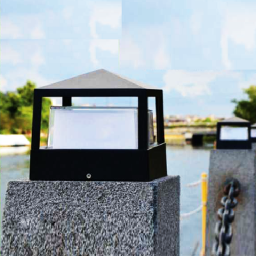 AU - TR - 224: Đèn gắn đều trụ - KT: W160mm x H120mm - Đèn LED 12W ánh sáng vàng 3000K