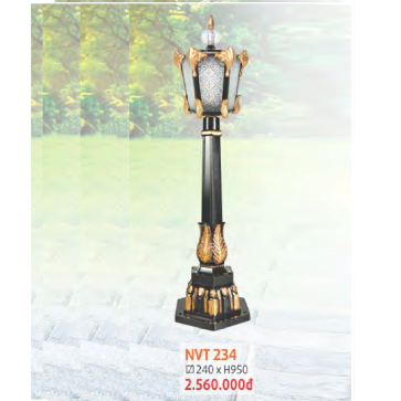 NVT 234: Đèn trụ sân vườn hợp kim