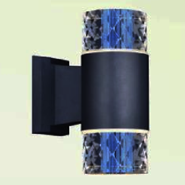 AN - NT - 2361/2: Đèn gắn tường ngoài trời - KT: Ø90mm x H210mm - Đèn LED ánh sáng vàng 3500K