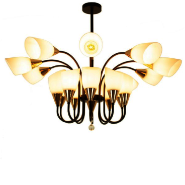 THCN 24-23: Đèn chùm chao thủy tinh - KT: Ø1000mm x H700mm - Bóng đèn E27 x 20 bóng