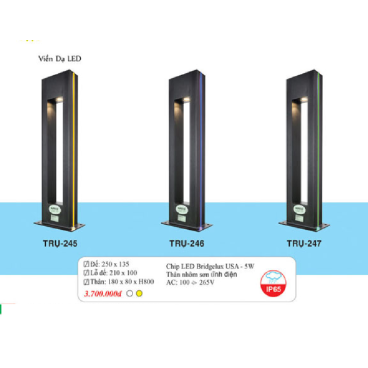TRỤ - 245/246/247: Đèn trụ sân vườn LED