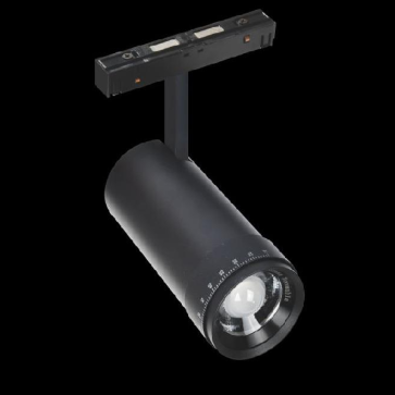 RNC-25: Đèn rọi ray Nam châm LED COB 12W - KT: Ø48mm x H105mm - 1 chế độ ánh sáng (trắng /vàng)