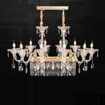 CNQT - 259: Đèn chùm nến Phale ngang - KT: N1000mm x H900mm - Bóng đèn nến E14 x 13 bóng