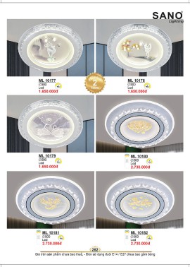 CATALOGUE ĐÈN SANO 2026-2027 ( Chiếc khấu từ 55%-58%)