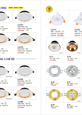 CATALOGUE ĐÈN TRANG TRÍ EUROTO 2025 ( CK từ 55%-60%)