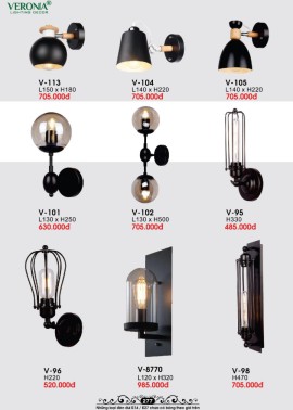 CATALOGUE ĐÈN VERONA 2026 ( CK từ 50%-60%)