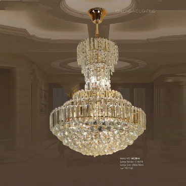 AC 28-4: Đèn chùm Phale - KT: Ø600mm x H780mm -  Đèn E14 x 14 bóng