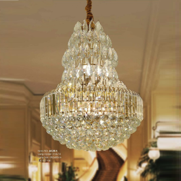 AC 28-5: Đèn chùm Phale - KT: Ø600mm x H800mm - Bóng đèn chân E14 x 14 bóng