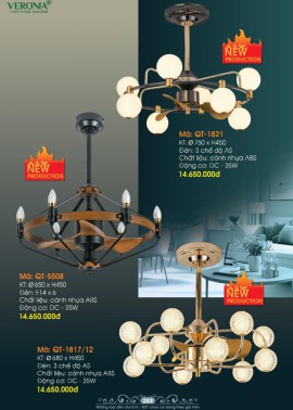 CATALOGUE ĐÈN VERONA 2026 ( CK từ 50%-60%)