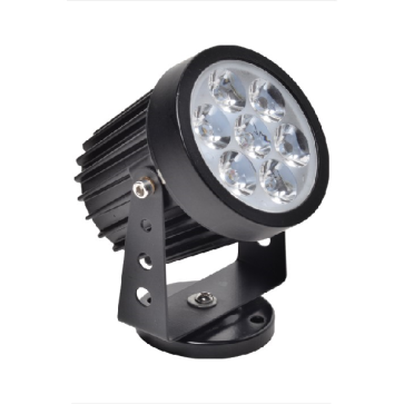 E - FN - 289: Đèn pha LED ngoài trời 7W - KT: Ø85mm x H120mm - IP65 - Ánh sáng Xanh Dương/Xanh lá/Đỏ