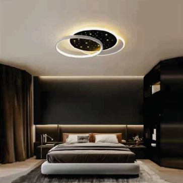 E - ML - 29: Đèn áp trần LED - KT: Ø550mm x H80mm - Đèn LED 150W ánh sáng đổi 3 màu - Remote