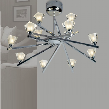 AC29-61: Đèn chùm kiểu ý 12 bóng - KT: Ø700mm x H500mm - Bóng đèn Ghim LED x 12bóng