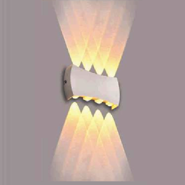 EU - CN - 293: Đèn gắn tường ngoài trời - KT: L215mm x W40mm x H80mm - Đèn LED ( chip LED Bridghlux) 1W x 8 ánh sáng vàng