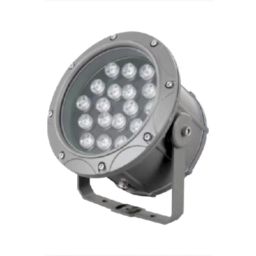 E - FNT- 03: Đèn pha ngoài trời 36W - KT: Ø200mm x H140mm - Ánh sáng trắng/vàng