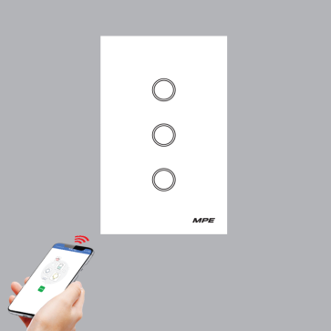 SW3/SC: Mặt 3 Công tắc điều khiển Wifi