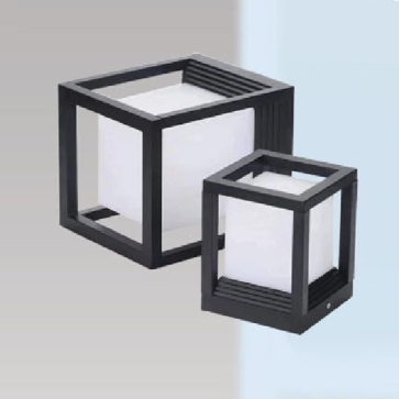 DT 30: Đèn đầu trụ - KT: L260mm x W260mm x H310mm - Bóng đèn E27 x 1 bóng