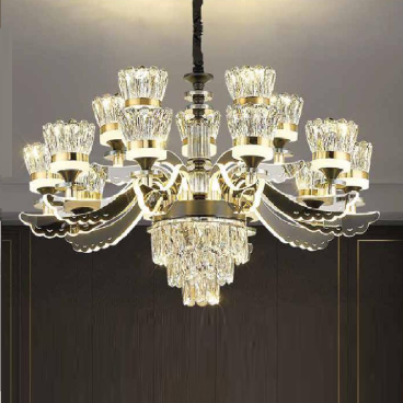 CNQT - 300: Đèn chùm LED Phale 15 tay -   KT: Ø900mm x H1000mm - Đèn LED đổi 3 màu