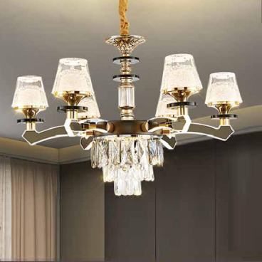 CNQT - 301: Đèn chùm LED Phale 6 tay -  KT: Ø700mm x H900mm - Đèn LED