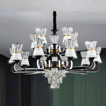 CNQT - 306: Đèn chùm LED Phale 15 tay - KT: Ø900mm x H900mm - Đèn LED đổi 3 màu