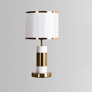 35 - DB3068 Trắng: Đèn đặt tủ đầu giường/ đặt bàn - KT: Ø250mm x H480mm - Bóng đèn E27 x 1 bóng