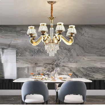 CNQT - 310: Đèn chùm LED Phale 6 tay - KT: Ø650mm x H900mm - Đèn LED