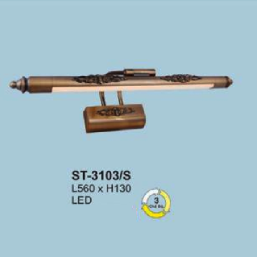 AN - ST - 3103/S: Đèn rọi tranh / rọi gường - KT: L560mm x H130mm - Đèn LED ánh sáng đổi 3 màu