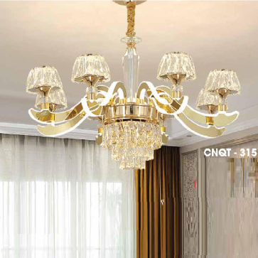 CNQT - 315: Đèn chùm LED Phale 8 tay - KT: Ø800mm x H900mm - Đèn LED