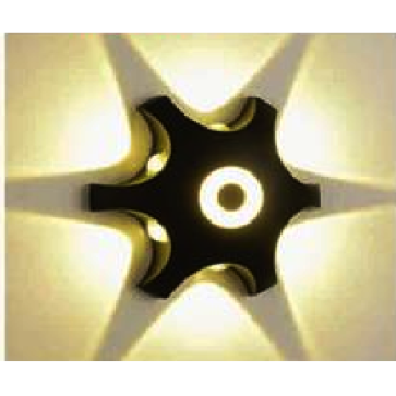 EU - CN - 317:   Đèn gắn tường LED - KT: L210mm x W60mm x H210mm - Đèn LED COB ( chip BridgeLux) 6W + 3W ánh sáng vàng