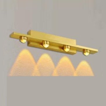 E - S - 32/4: Đèn rọi tranh/rọi gương 4 bóng - KT: L400mm x W60mm x H60mm - Đèn LED 3W x 4 ánh sáng trắng/vàng