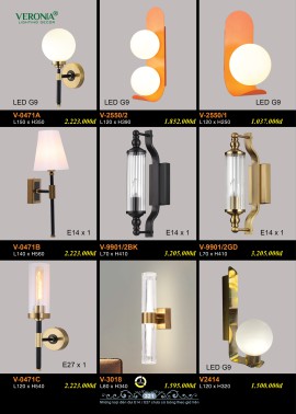 CATALOGUE ĐÈN VERONA 2026 ( CK từ 50%-60%)