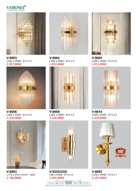 CATALOGUE ĐÈN VERONA 2026 ( CK từ 50%-60%)
