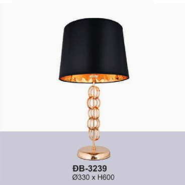 AU - ĐB - 3239: Đèn đặt tủ đầu giường/ đèn bàn - KT: Ø330mm x H600mm - Bóng đèn E27 x 1 bóng