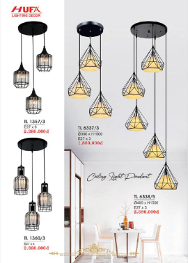 CATALOGUE ĐÈN HUFA ( CK TỪ 55%-65%)