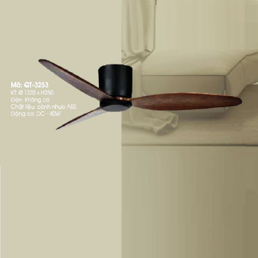 QT-3253: Quạt trần 3 cánh