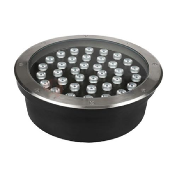 LUG -  32T/32V: Đèn LED âm sàn trên bờ 32W -  IP 65 -  KT: Ø300mm x H95mm - Lỗ khoét: Ø200mm - Ánh sáng trắng/vàng