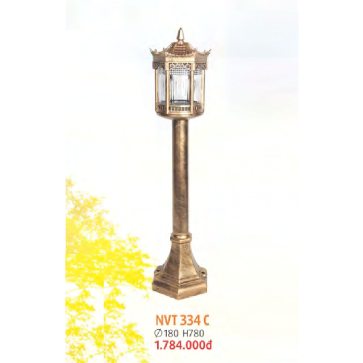 NVT 334C: Đèn trụ sân vườn hợp kim