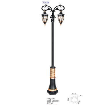 TRỤ 335: Đèn trụ hợp kim 2 bóng