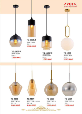 CATALOGUE ĐÈN HUFA ( CK TỪ 55%-65%)