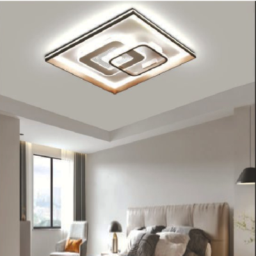 VE - MT - 3447: Đèn ốp trần LED - KT: L500mm x W500mm x H100mm - Đèn LED đổi 3 màu - Remote