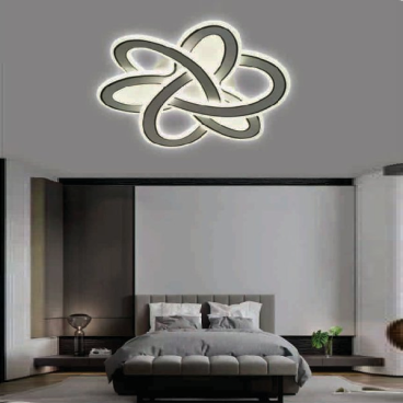 E - ML - 35: Đèn áp trần LED - KT: Ø520mm x H100mm - Đèn LED 120W ánh sáng đổi 3  màu - Remote