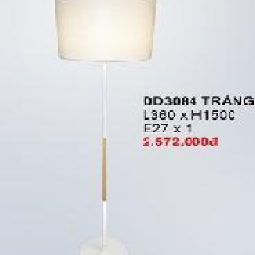 35-DD 3084 trắng: Đèn cây, KT: L360*H1500mm