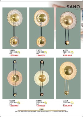 CATALOGUE ĐÈN SANO 2026-2027 ( Chiếc khấu từ 55%-58%)