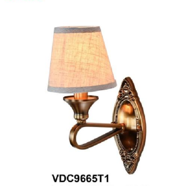 35 - VDC9665T1: Đèn gắn tường 1 bóng - KT: L140mm x W330mm x H240mm - Đèn chân E14 x 1 bóng