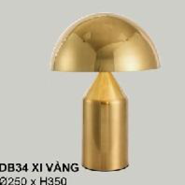 355-DB 034: Đèn bàn,Đèn chân E27*1 bóng, KT: Ø250mm*H350mm