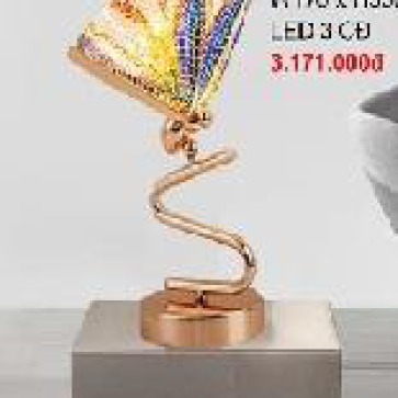 355 - DB -110:  Đèn bàn,  KT: W170*H550mm - Bóng đèn LED ánh sáng đổi 3 màu