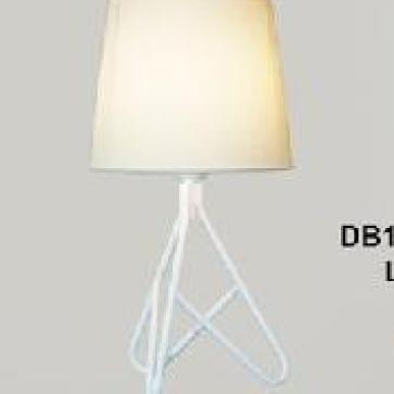 355 - DB 13/trắng: Đèn bàn, KT: L230*H500 - Đèn E27*1 bóng 